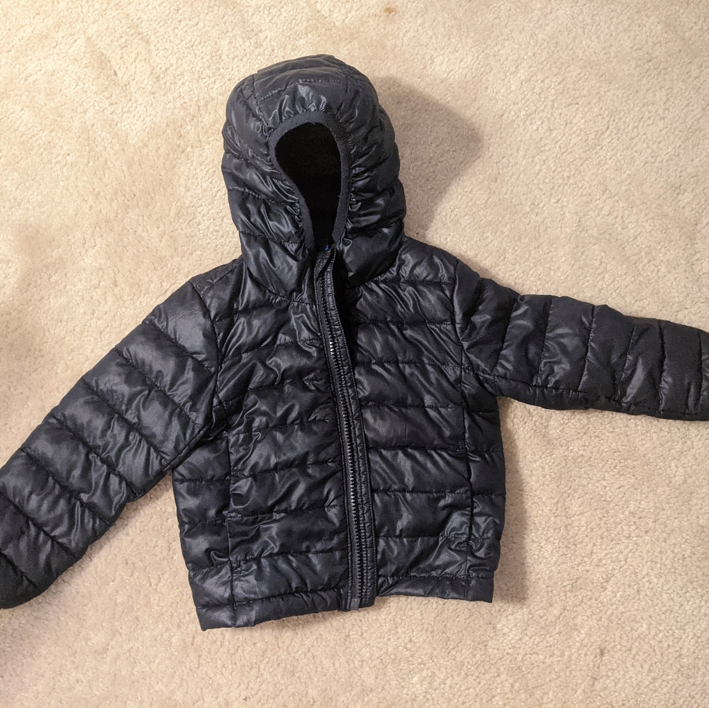 Primary puffer jacket navy